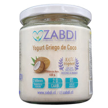 Cargar imagen en el visor de la galería, Yogurt Griego de Coco 450ml - Zabdi
