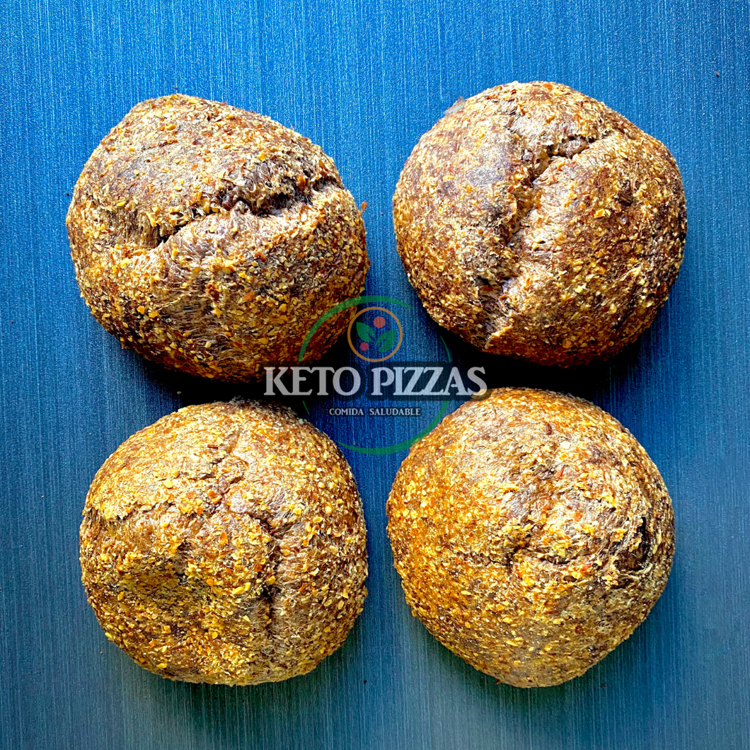 Pan de hamburguesa Keto 4 und