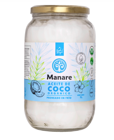 Aceite de Coco Organico 1lt - Manare