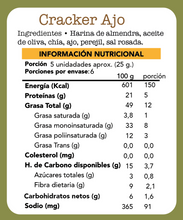 Cargar imagen en el visor de la galería, Keto Crackers Ajo 150gr - Fain
