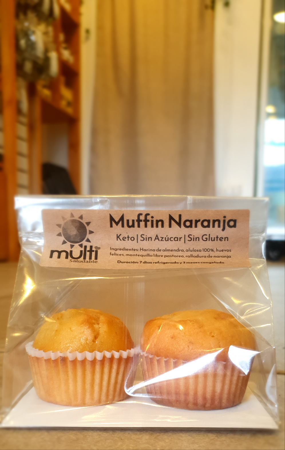 Muffin Keto de Naranja 2 und - Multisaludable