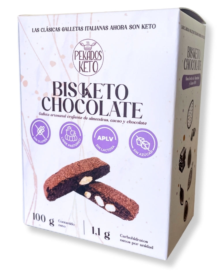Galletas Bisketo Chocolate (10 und) - Pekados Keto