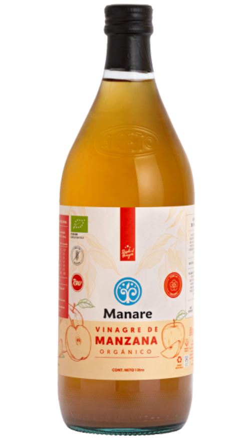 Vinagre de Manzana Orgánico  (c/ la madre) 1 Litro - Manare