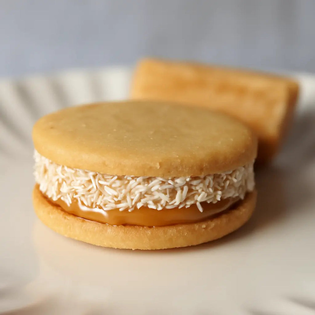 delicioso alfajor inspirado en el chilenito clasico pero version saludable sin gluten ni azucar