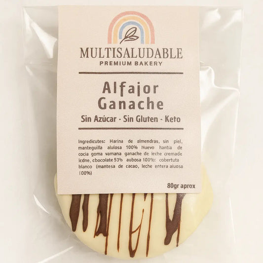 Alfajor de Ganache Keto 80 g – Sin Gluten, Sin Azúcar y Bajo en Carbohidratos