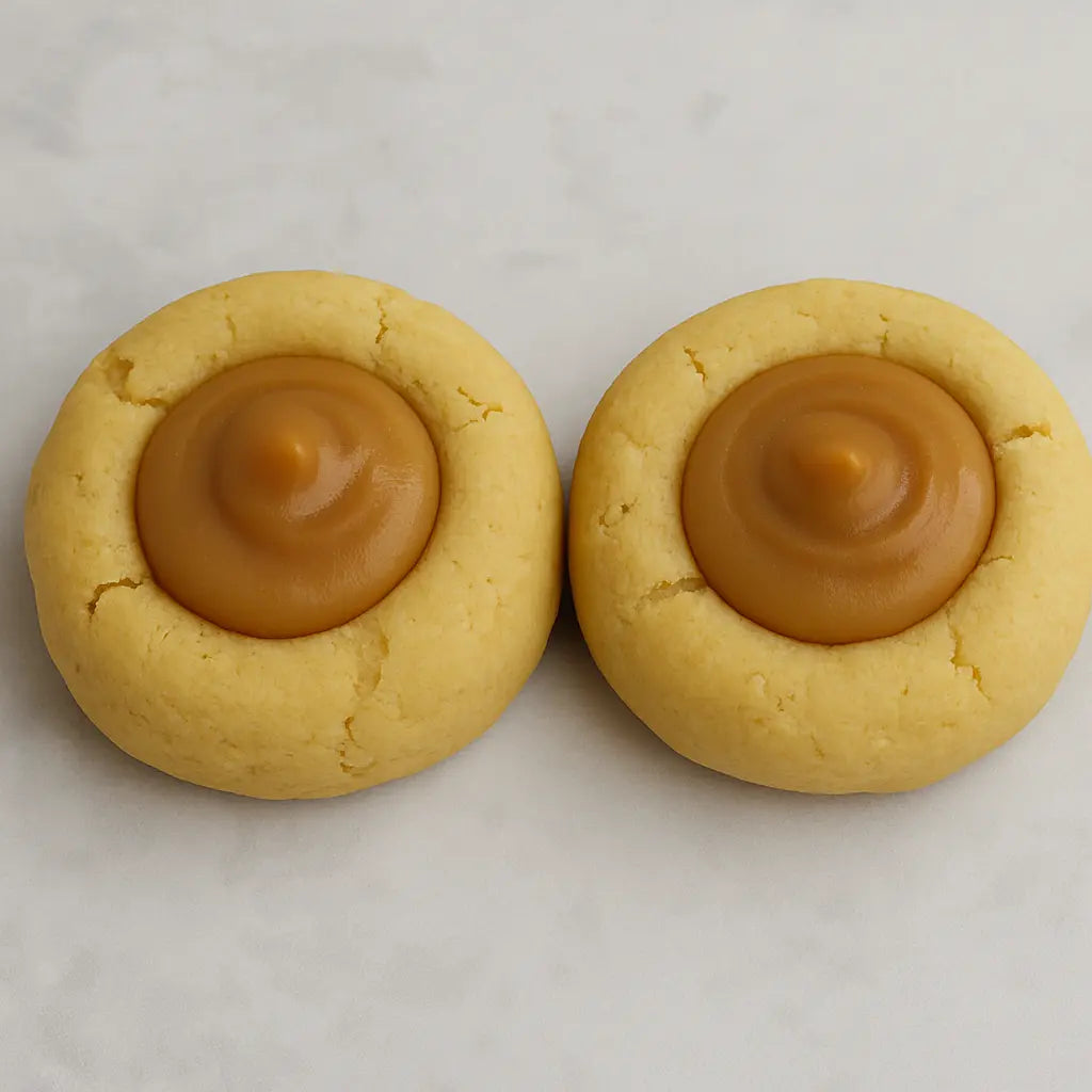 Dos Galleta keto saludable, libre de gluten y sin azúcar, rellena con manjar keto y endulzada solo con alulosa 100%