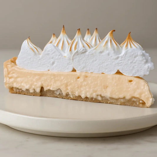 delicioso pie de limon keto elaborado con harina de almendras y endulzado 100% con alulosa, libre de gluten y azucar