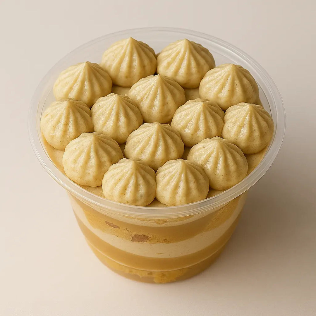 Postre saludable Multisaludable de lúcuma, sin gluten y sin azúcar.