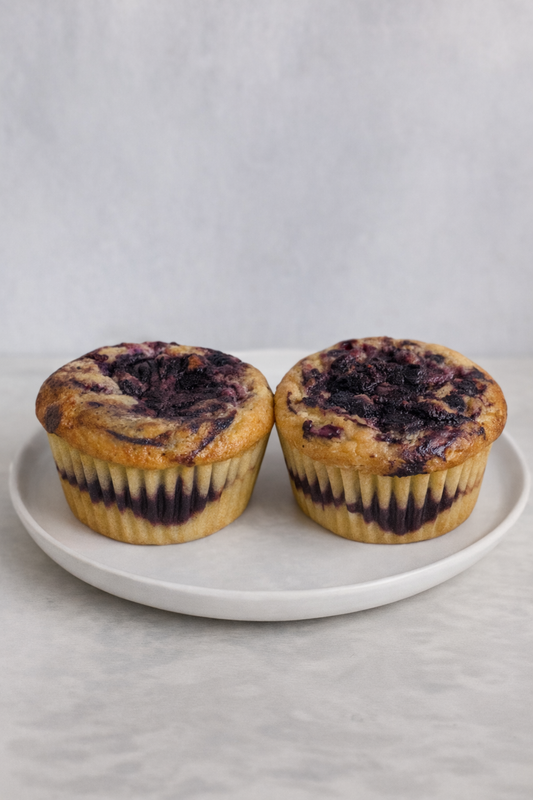 Muffin Berries Keto (2 unids – 100 g) – Sin Gluten, Sin Azúcar y Bajo en Carbohidratos