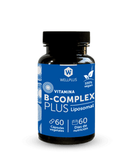 Cargar imagen en el visor de la galería, Vitamina B complex Plus Liposomal, 60 Cap, Wellplus
